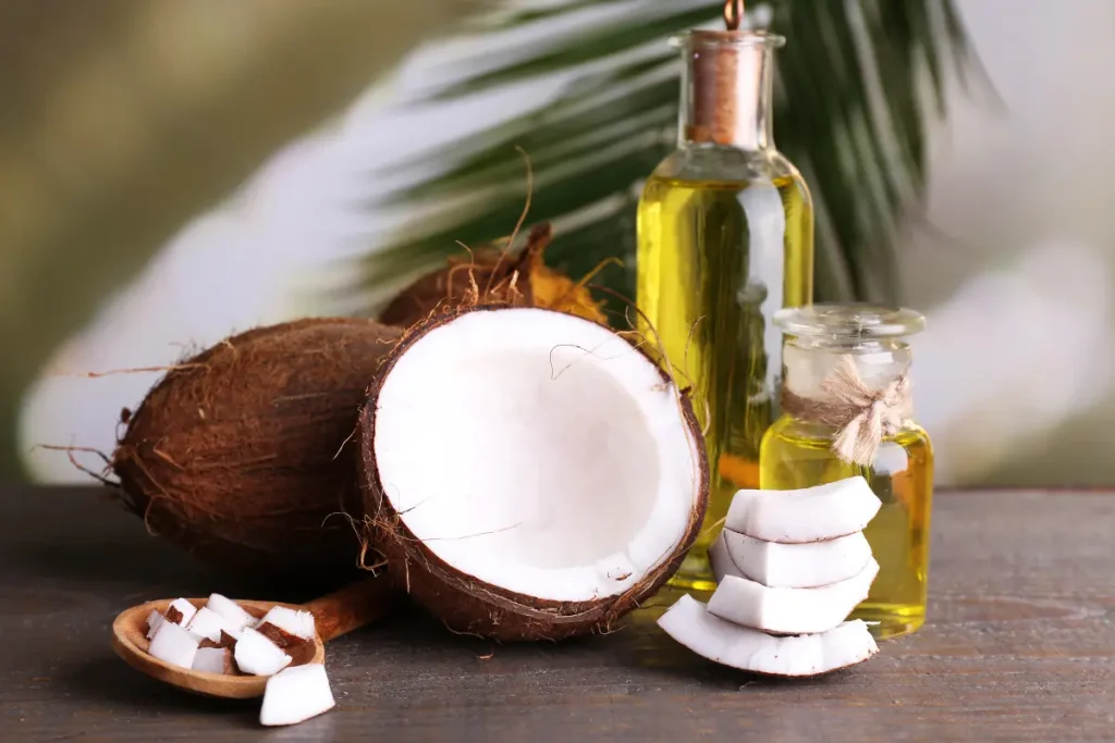Coco e óleo de coco