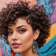 Cabelo Cacheado 8 Dicas de Cuidados Essenciais - Mulher cacheada com cabelo curto