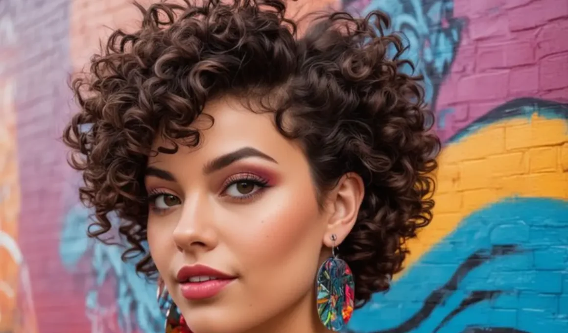 Cabelo Cacheado 8 Dicas de Cuidados Essenciais - Mulher cacheada com cabelo curto