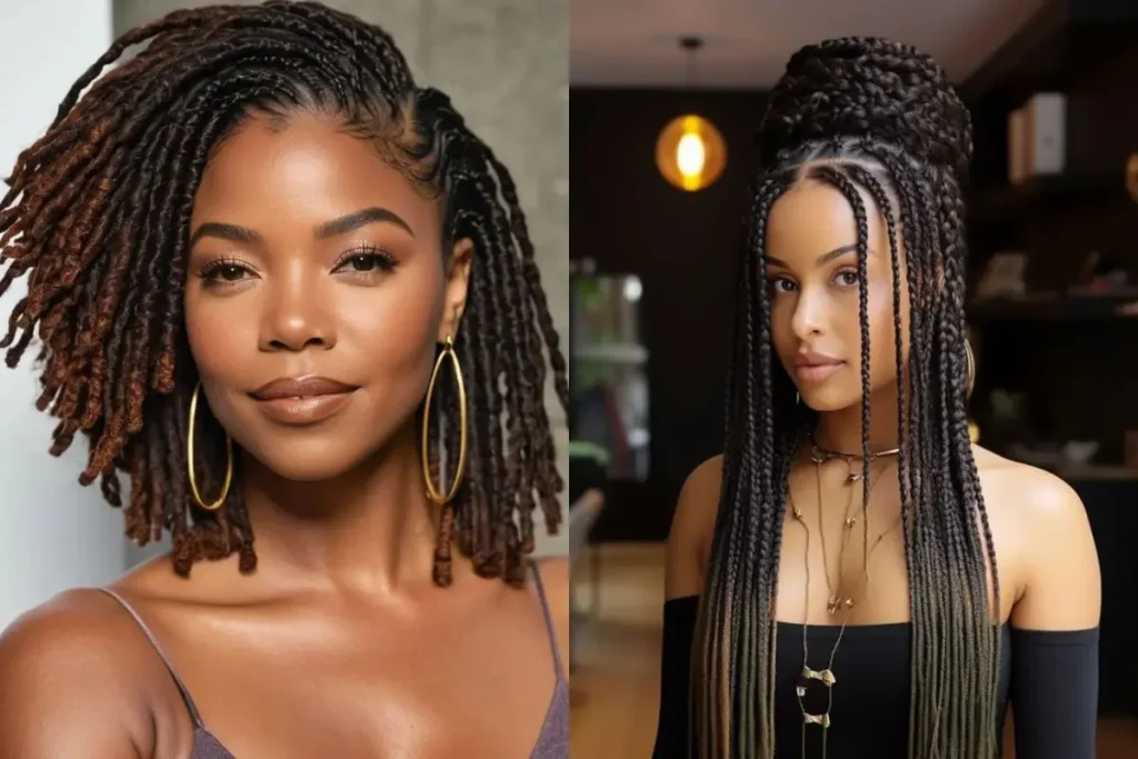 Mulheres negras com penteado afro