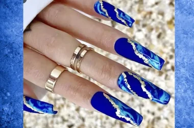 Esmalte Azul 8 Tons Para Deixar Suas Unhas Irresistíveis - Unhas azul royal decoradas