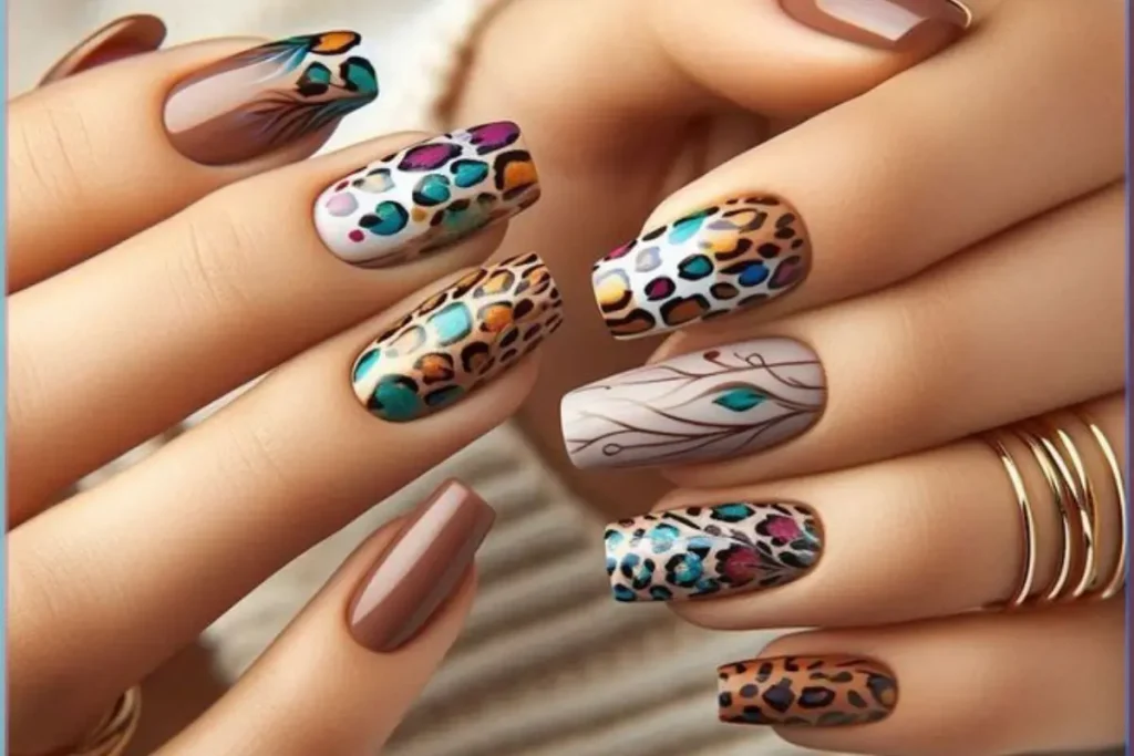 Unhas animal print