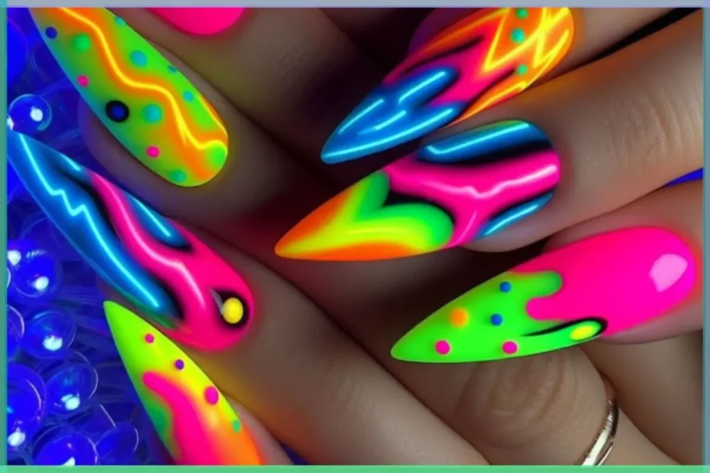 Unhas Para o Carnaval 7 Ideias Para Arrasar na Folia - Unhas coloridas neon