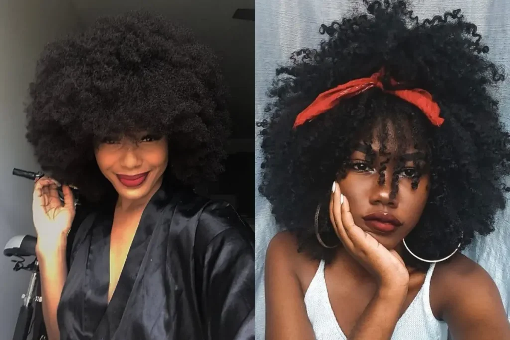 Mulheres negras com cabelos naturais