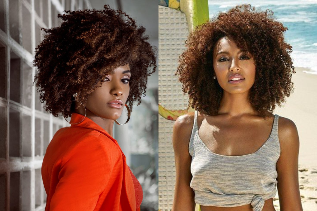Atrizes negras com cabelos crespos