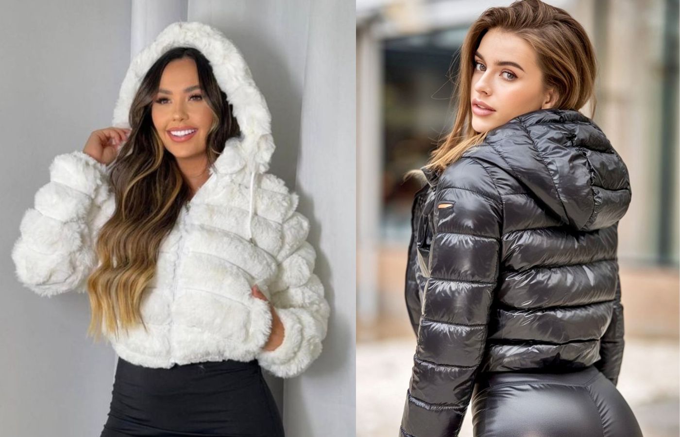 Mulheres usando Jaquetas Puffer